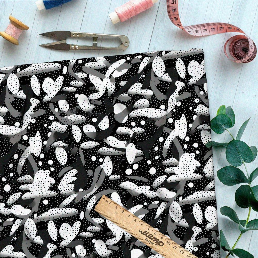 Ткань Ниагара Софт зимние метаморфозы