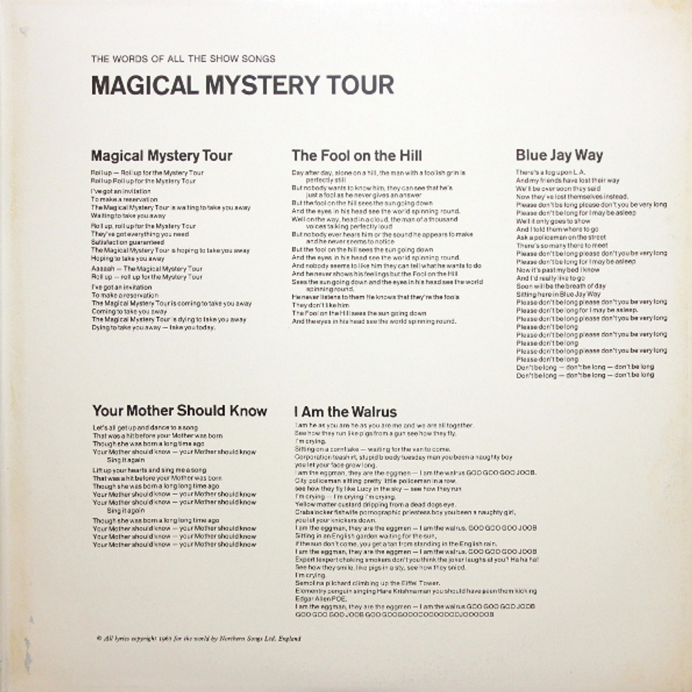 The Beatles / Magical Mystery Tour (LP)