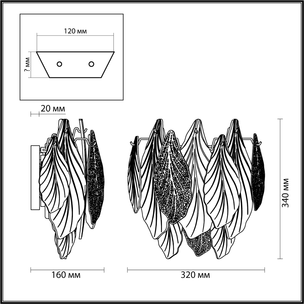 Бра Odeon Light 5052/3W LACE
