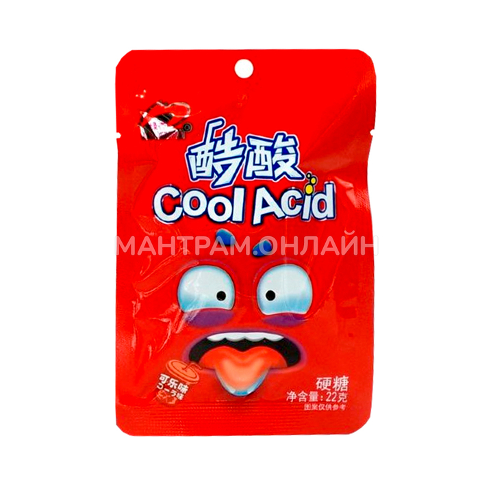 Конфеты кислые Luxing Cool Acid вкус кола 22 г