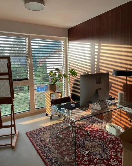 Стеклянный письменный стол Glass 125х70 см