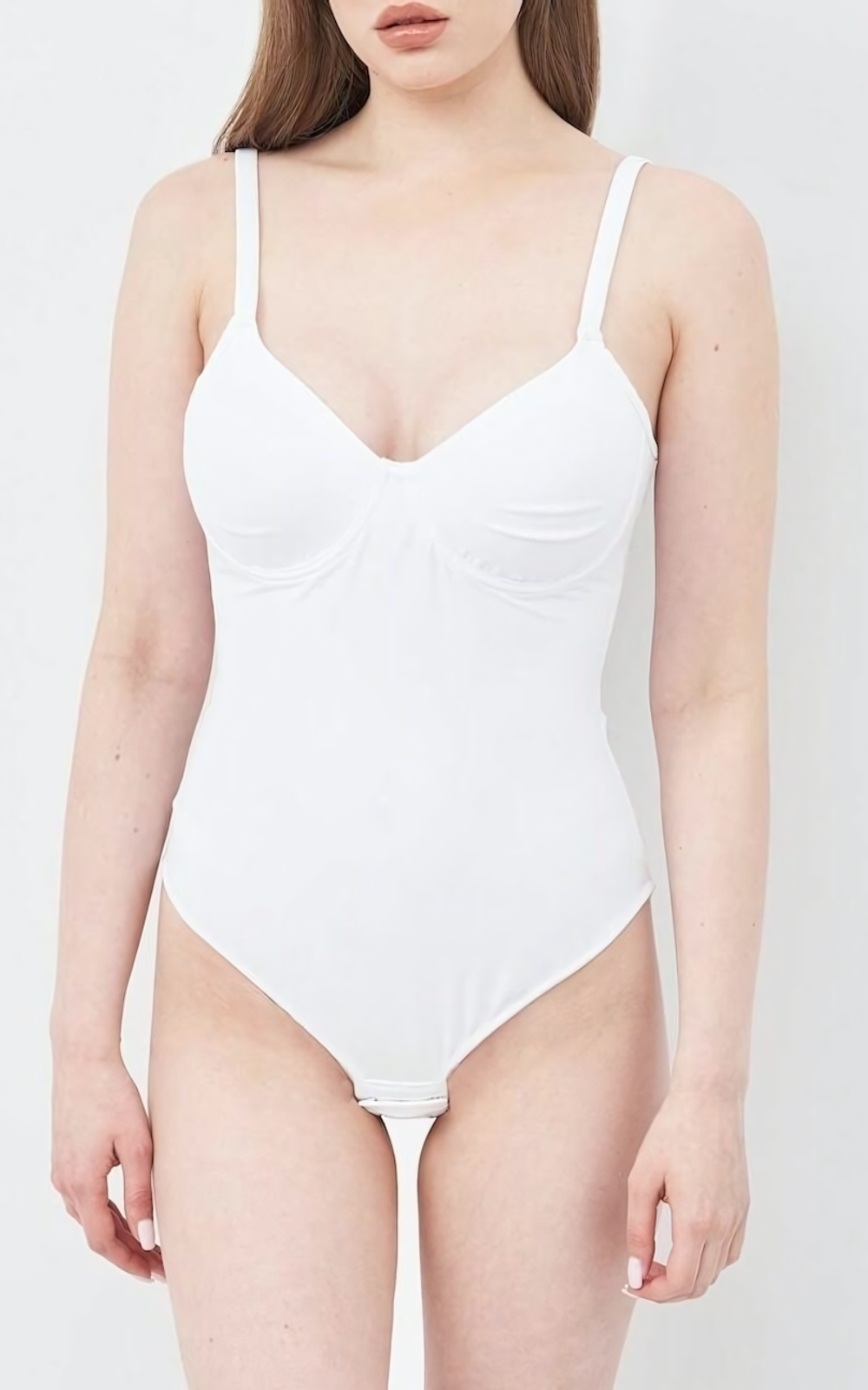 Боди с мягкими чашками на косточках (Размер: 4B) (Цвет: телесный)