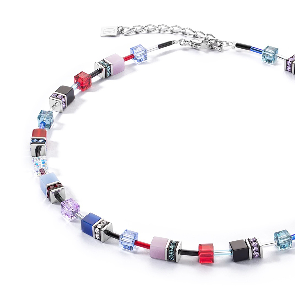 Колье Coeur de Lion Red-blue-lilac 2838/10-0330