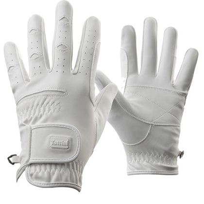 TATTINI Перчатки из искусственной замши, белые