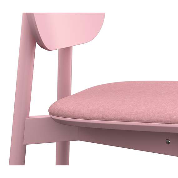 Стул Saga, рогожка, розовый