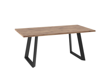 Стол МАМАДОМА Лофт Люкс 180 Дуб Веллингтон, Черный