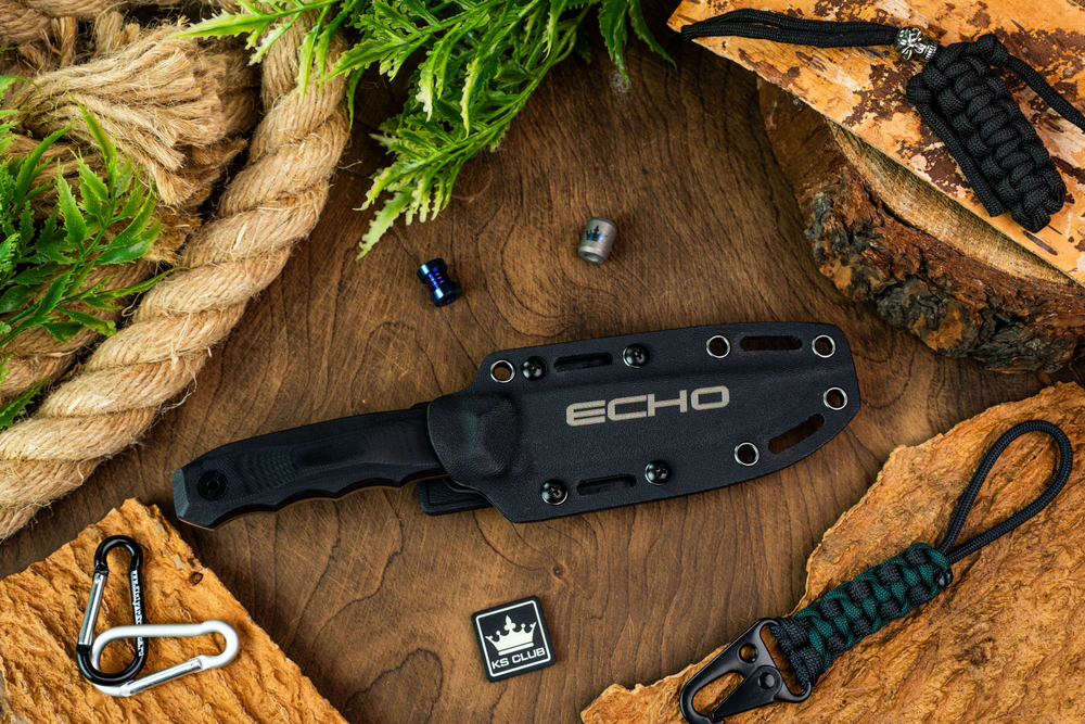 Туристический нож Echo 440C StoneWash