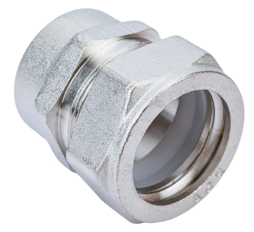 НИКЕЛЬ Муфта для гоф. трубы 25х1"1/4 вн. VER-PRO (60/2шт)