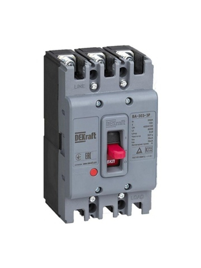 Выключатель автоматический 3п 100А 36кА ВА-303 DEKraft 22750DEK