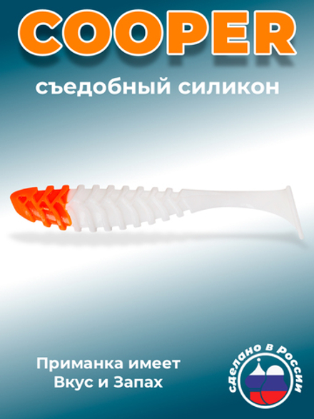 Силиконовая приманка COOPER 3,0"(6шт) 75мм, цвет 031 Red Head