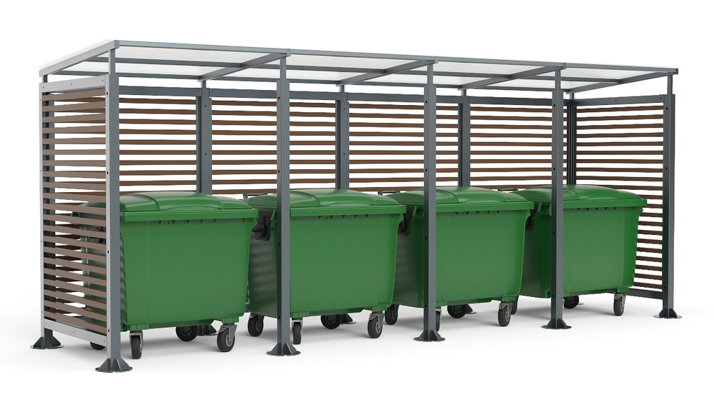 Контейнерная мини-4 дерево без ворот SK00096