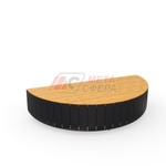 Лавка-тумба полукруглая STRIPES