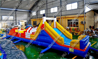 Коммерческий надувной батут "Ракета на взлёте"