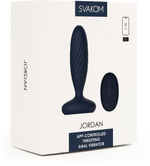 Анальная вибропробка Svakom Jordan с толчками и пультом, 12 см