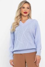 Джемпер хлопковый Карамелька (голубой) Б14627-4М LT Collection