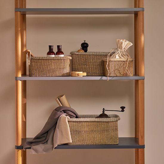 Набор из 4-х корзин для хранения sustainable collection, бежевый