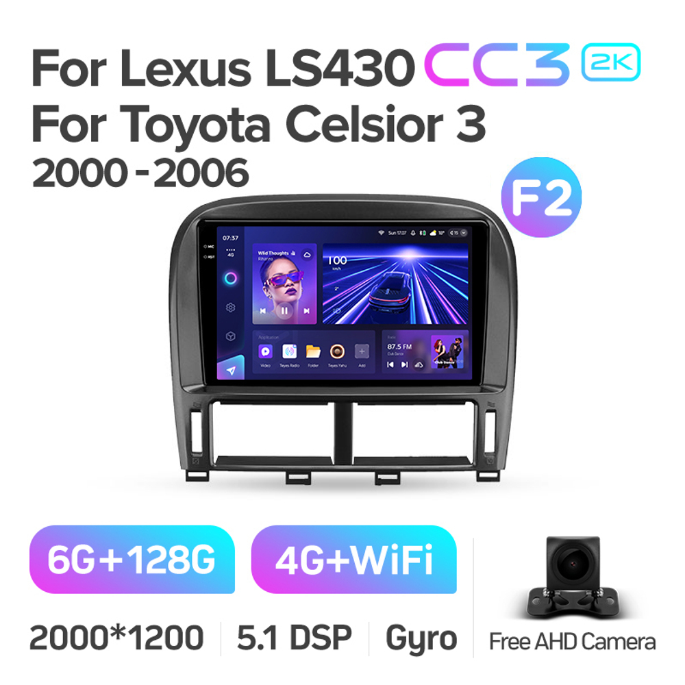 Teyes CC3 2K 9"для Lexus LS 430 2000-2006