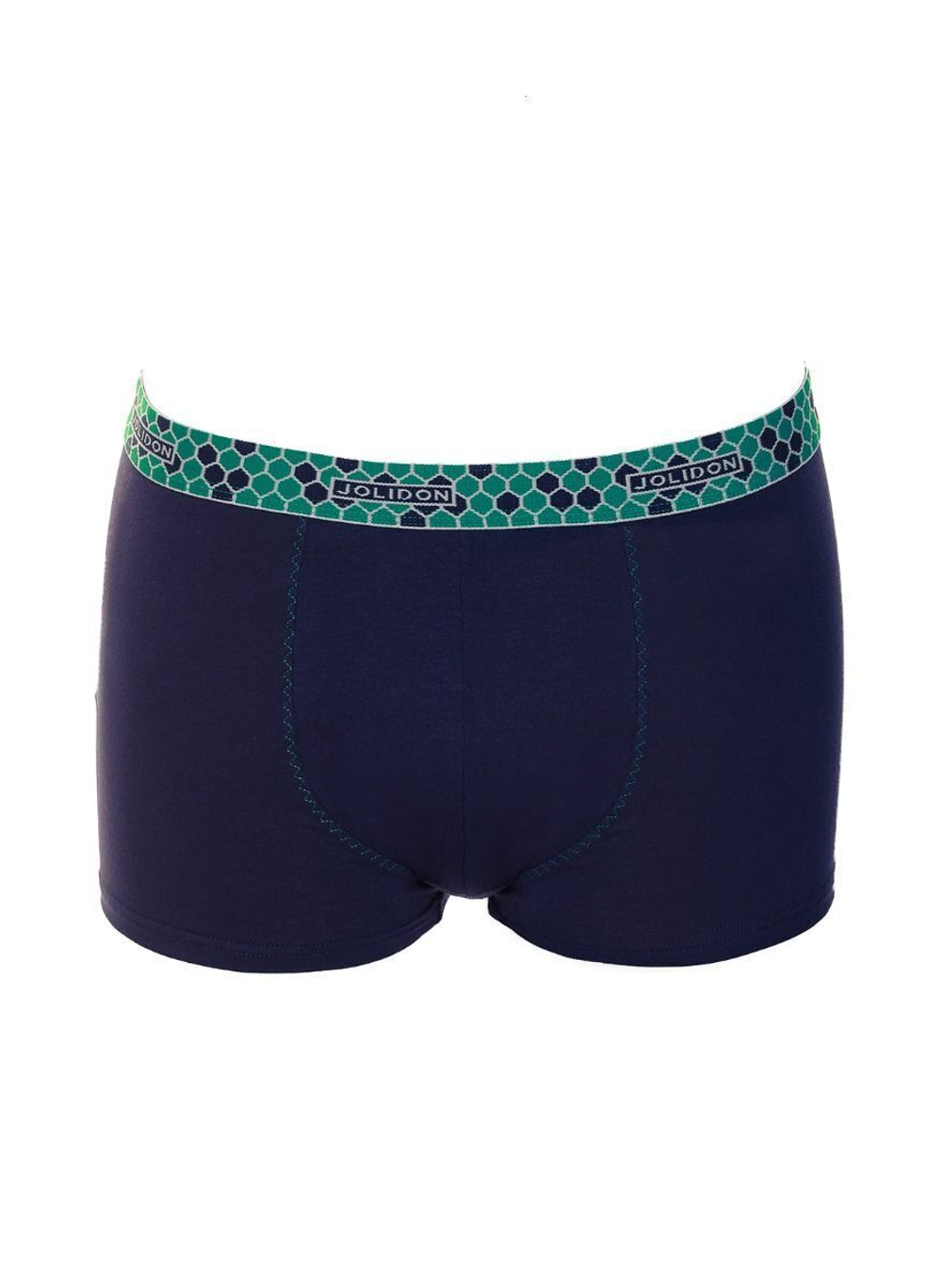 Мужские трусы-боксеры с широкой резинкой с рисунком в виде сот (Размер: XXL) (Цвет: серый меланж)