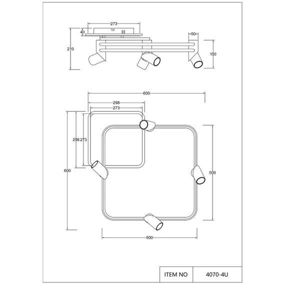 Потолочная светодиодная люстра Favourite Cosmical 4070-4U