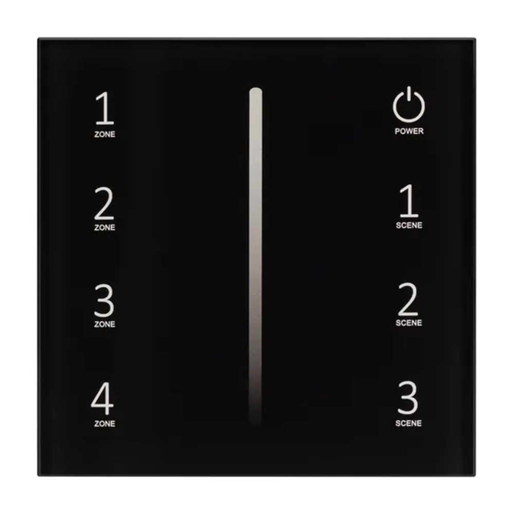 Панель SMART-P34-DIM-IN Black (230V, 0-10V, Sens, 2.4G) (Arlight, IP20 Пластик, 5 лет) 028112