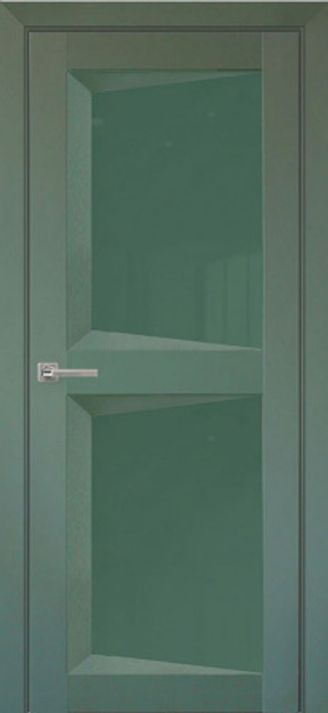 Межкомнатные двери Uberture Perfecto, ПДО 104, Barhat green