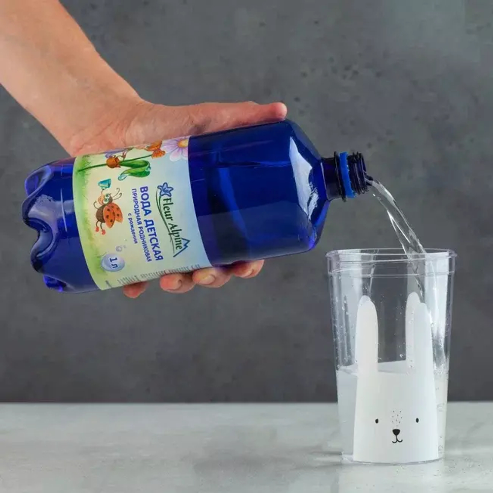 Вода детская природная родниковая, негазированная Fleur Alpine, с рождения, 1 л
