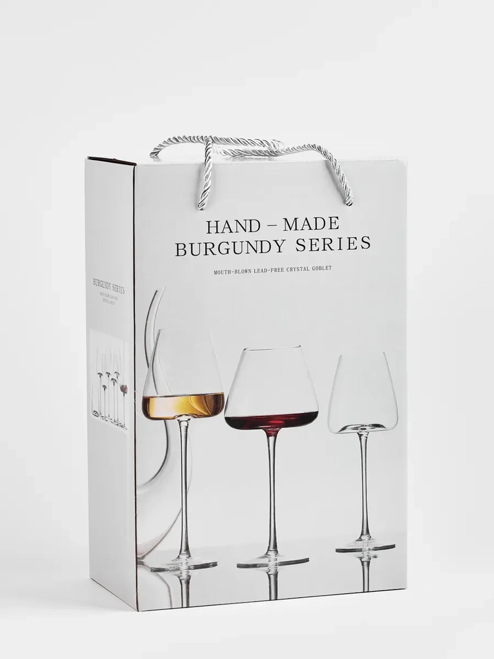 Набор бокалов для вина на длинной ножке 2 шт 430 мл