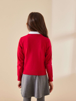 Кардиган школьный для девочки Next T40-846, Красный