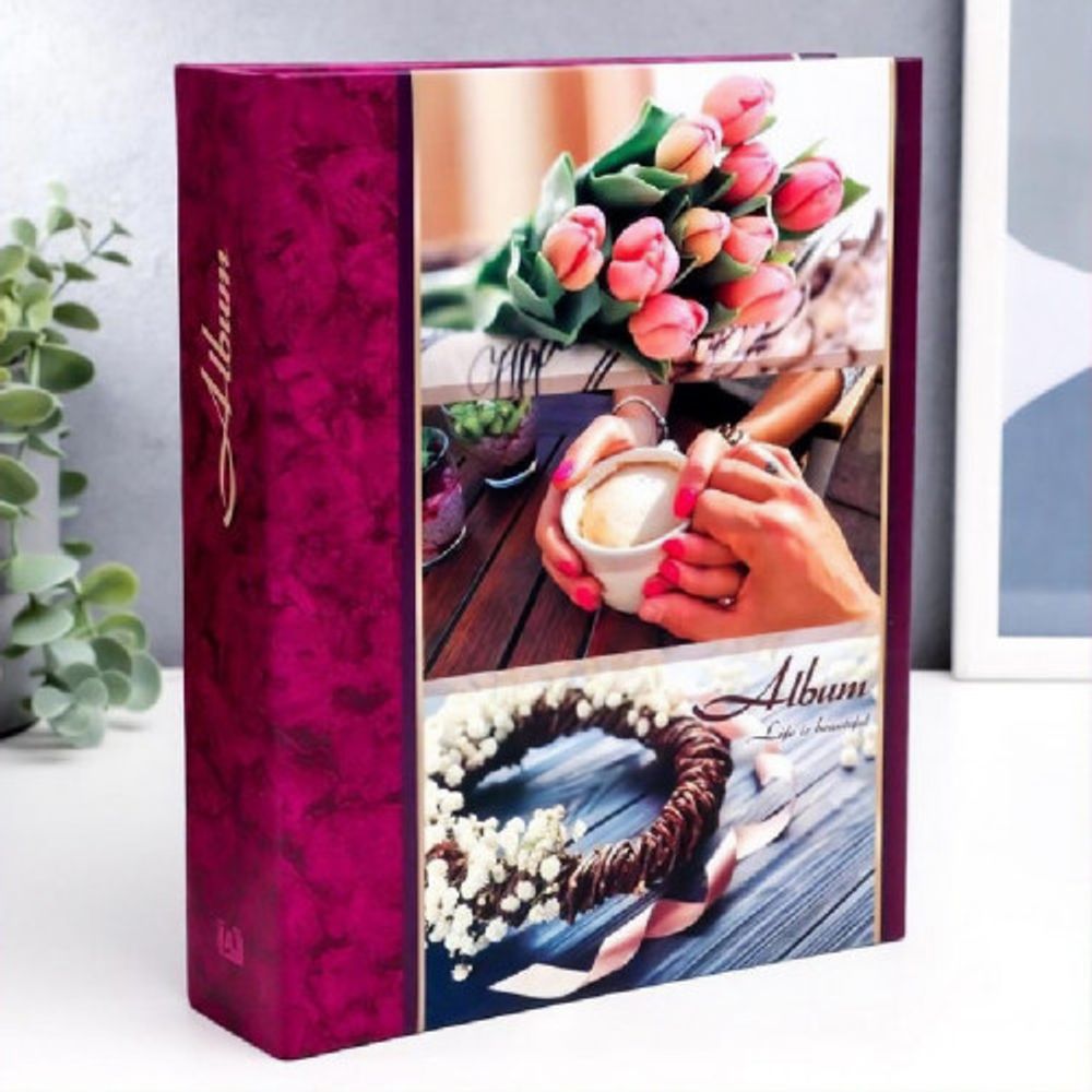 Фотоальбом Image Art IA-200PP серия 323 цветы термосварка 200 фотографий размер 10х15