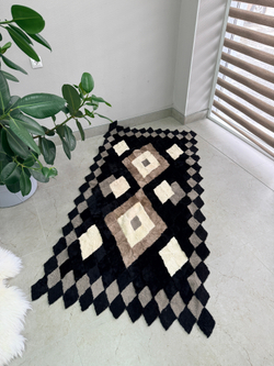 Покрывало меховое ковер из шкуры овчины