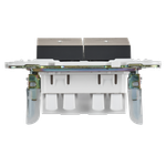 SKANDY Выключатель 2-клавишный с индикацией для отелей 10А SK-V16G графит IEK