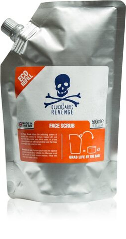 The Bluebeards Revenge Face Scrub Refill Pouch - очищающий скраб для лица для мужчин /  napełnienie 500  ml  / GTIN 5060297002786