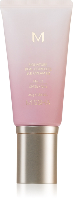 Missha M Signature Real Complete Ex - BB-крем для безупречного цвета лица, восстанавливающий ровный тон кожи SPF 30, 45 g
