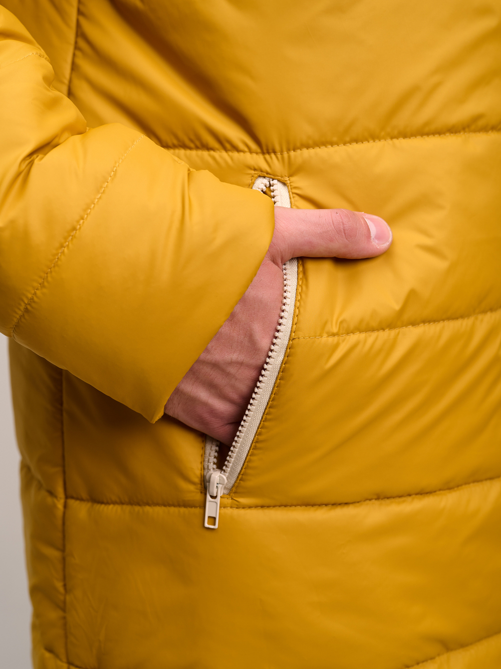 Пальто мужское зимнее "Норвегия" горчица