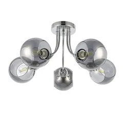SLE102102-05 Светильник потолочный Хром/Дымчатый E14 5*40W РЕЛОТТЕ