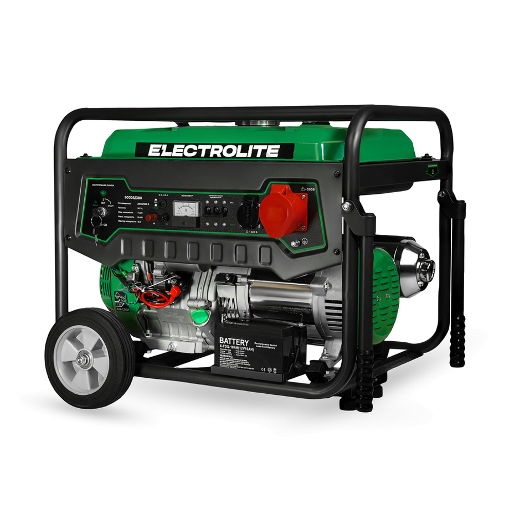Генератор бензиновый Electrolite 9000S/380 тpёxфaзный
