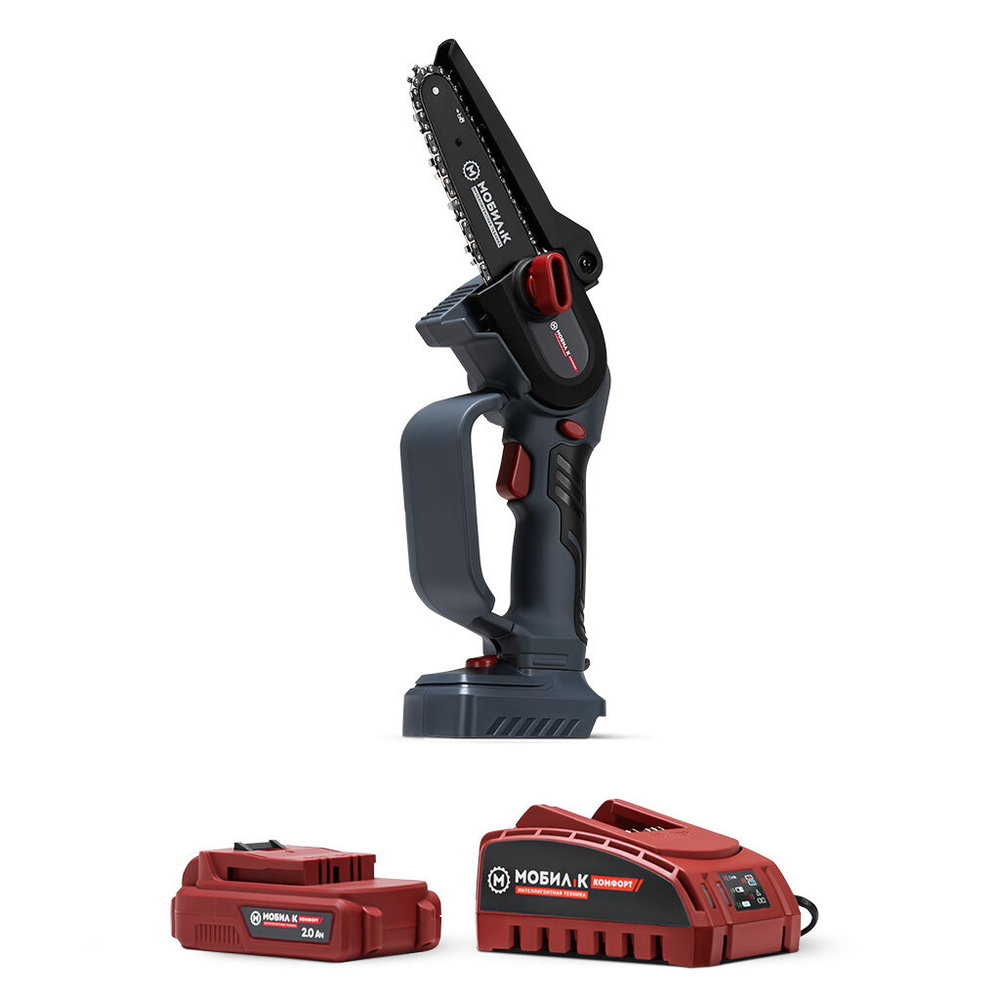 Мини пила акк МОБИЛ К XCA12 КОМФОРТ шина 20см 1/4" 20V 1*2Ач ЗУ(MBK0027798)