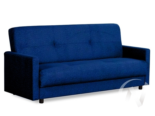 Диван прямой Квин (БД) California 12 (велюр синий)