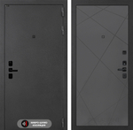 Дверь входная Лабиринт ACUSTIC 24 Графит софт металлическая