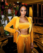 Кроп-топ из бархата