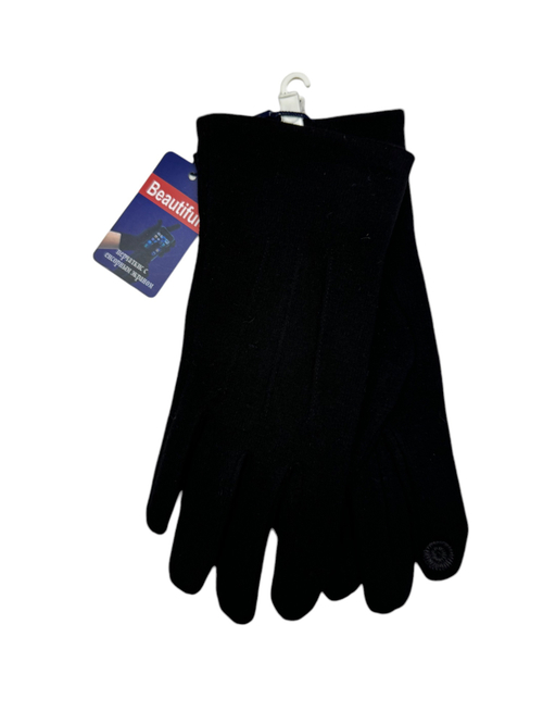 Перчатки. Мужские. Верх: Трикотаж. Подклад: Плюш-флис. Сенсорные. 12 шт в упаковке.