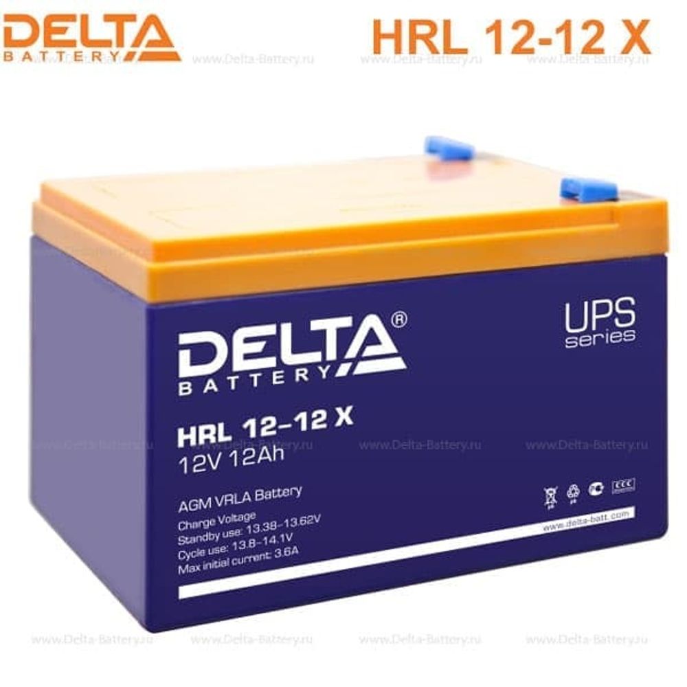 Аккумуляторная батарея Delta HRL 12-12 X (12V / 12Ah)