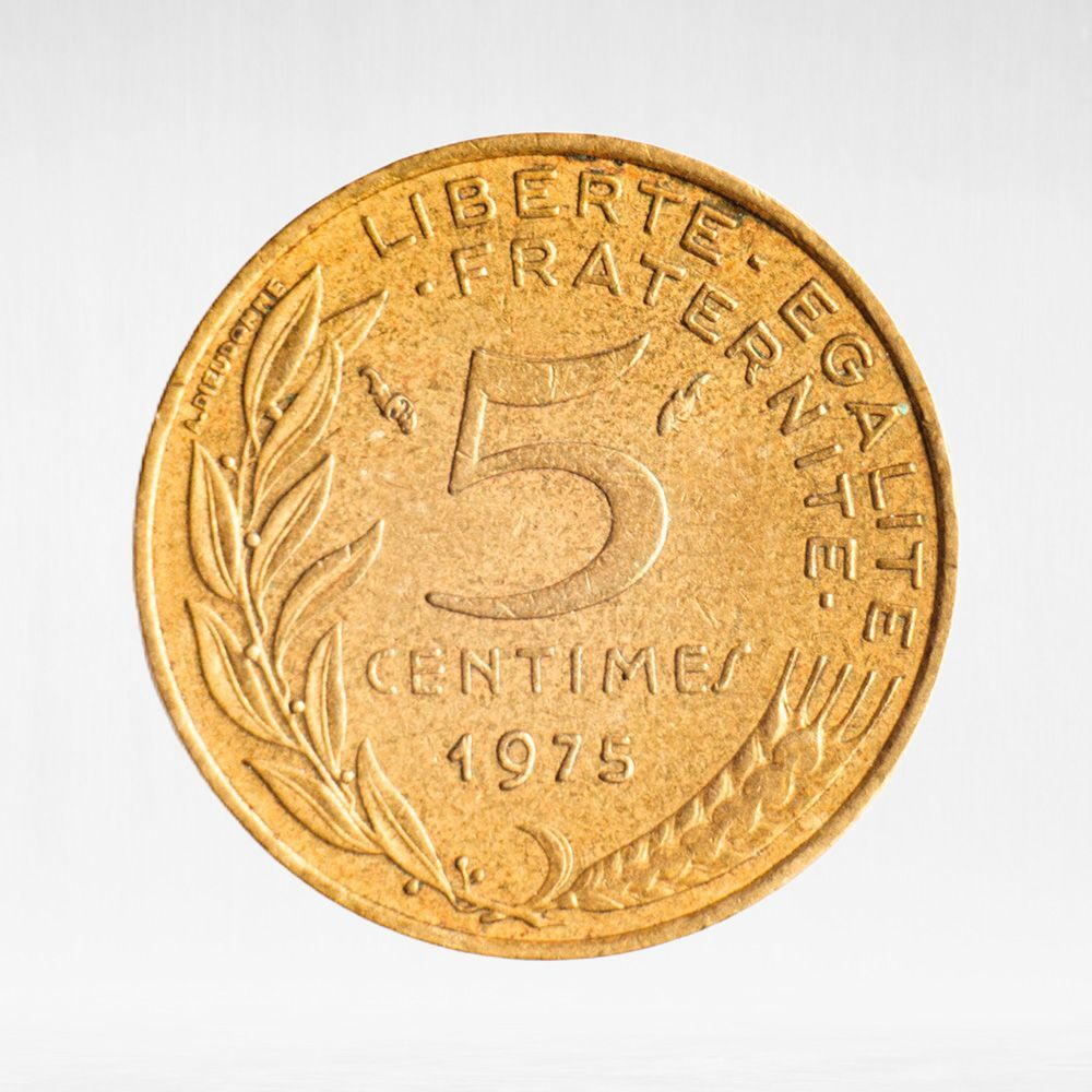 France, 5 Centimes 1975, VF