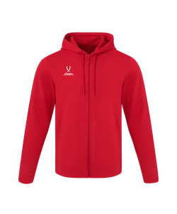 Флисовое худи на молнии ESSENTIAL Cotton Fleece FZ Hoodie, красный