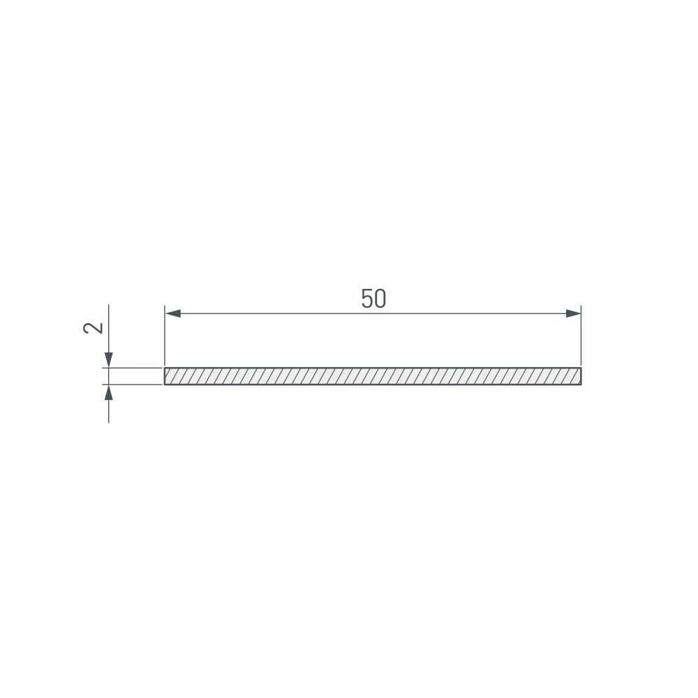Полоса ARH-W50-2000 (Arlight, Алюминий) 017523