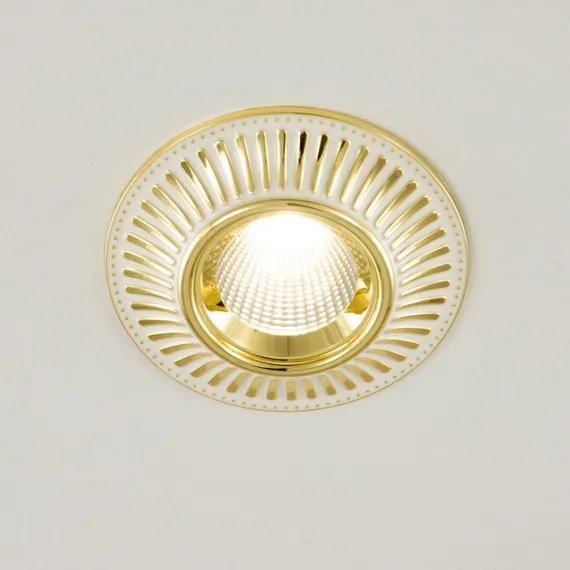 CLD042NW2 Дзета Белый+Золото Св-к Встр. 7W*3500K