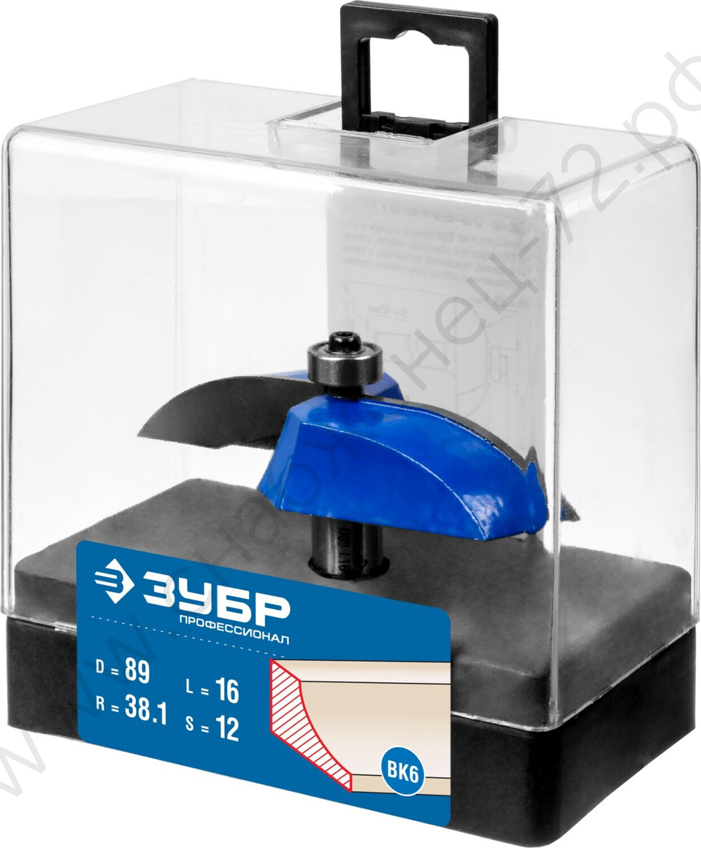 ЗУБР 89x16мм, радиус 38.1мм, фреза фигирейная №2