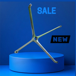 Крестовина полированный алюминий 4х лучевая