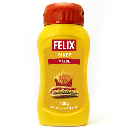 Горчица Felix Malbe 430г, мягкая вкусная горчица Феликс