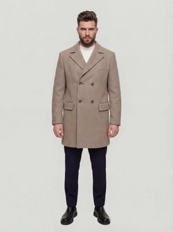 Мужское пальто (бежевое) С28
